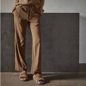 James Perse Wide Leg Relaxed Twill Pant Trouser in Greystone Women’s Size 3 M/L